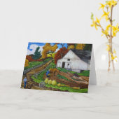 Carte de vœux de route de campagne (Fleur jaune)
