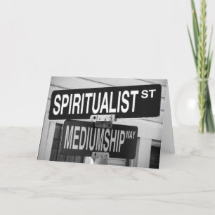 Carte de voeux de route d'esprit