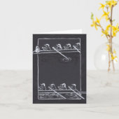 Carte de voeux de Rowing 8 (Fleur jaune)