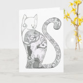 Carte de voeux de Sabrina et d'amis (Fleur jaune)