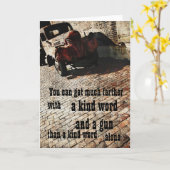 Carte de voeux de sagesse de bootlegger (Fleur jaune)