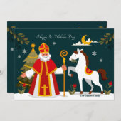 Carte de vœux de Saint-Nicolas (Devant / Derrière)