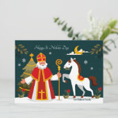 Carte de vœux de Saint-Nicolas (Debout devant)