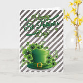 Carte de voeux de Saint Patrick (Fleur jaune)