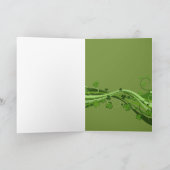 Carte de voeux de Saint Patrick Floral (Intérieur)