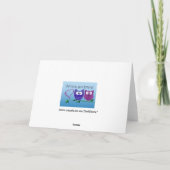 Carte de voeux de Saint-Valentin aux chouettes (Dos)