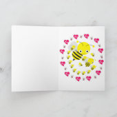 Carte de voeux de Saint Valentin Bumblebee Mice (Intérieur)