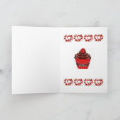 Carte de voeux de Saint Valentin Cupcake (Intérieur)