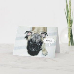 Carte de voeux de Saint-Valentin de chiot de