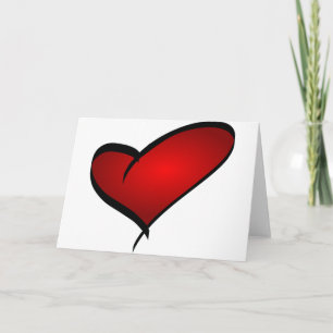 Carte de voeux de Saint-Valentin de coeur