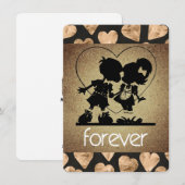 Carte de vœux de Saint-Valentin Forever Sweetheart (Devant / Derrière)