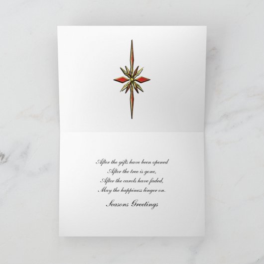 Carte de vœux de saison (Intérieur)