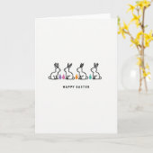 Carte de vœux de saison Bunny Pastel (Fleur jaune)