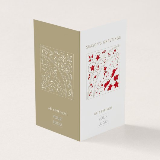 Carte de voeux de saison moderne et élégante (Outside)