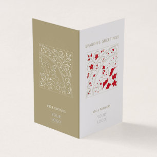 Carte de voeux de saison moderne et élégante