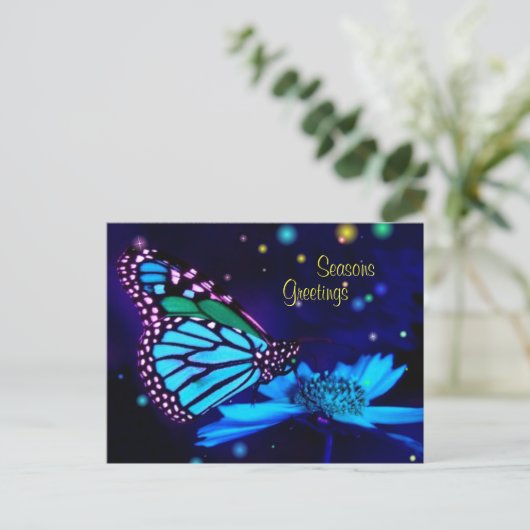 Carte de vœux de saisons magiques (Debout devant)