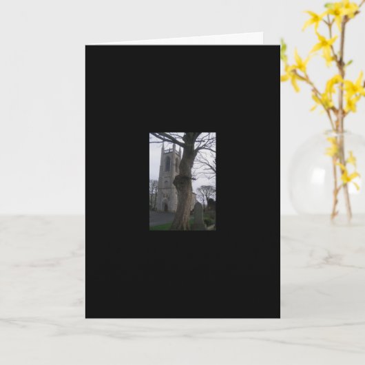 Carte de voeux de Samhain (Fleur jaune)