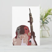 Carte de vœux de Santa tactique (Debout devant)