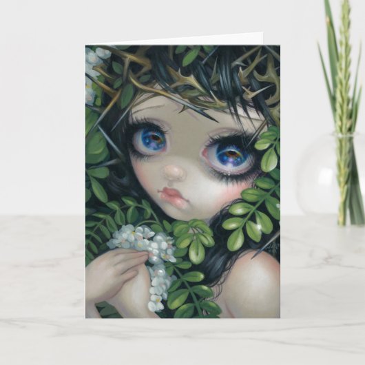 Carte de voeux "de sauterelle noire" (Devant)