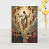 Carte de vœux de scène d'Ascension (Fleur jaune)