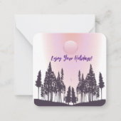 Carte de vœux de scène de nature (Devant)