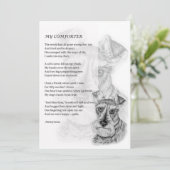 Carte de voeux de Schnauzer cadeau Amoureux des ch (Debout devant)