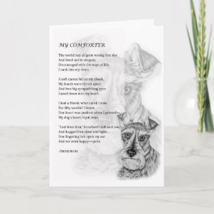 Carte de voeux de Schnauzer chien animal de compag