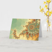 Carte de voeux de scorpion (Fleur jaune)