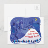 Carte de vœux de Seattle, mont Rainier (Devant / Derrière)