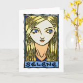 Carte de voeux de Selene (Fleur jaune)