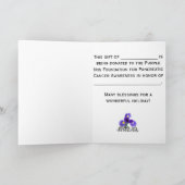 Carte de vœux de sensibilisation au cancer du panc (Intérieur)