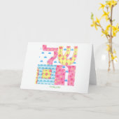 Carte de voeux de Shalom (Fleur jaune)