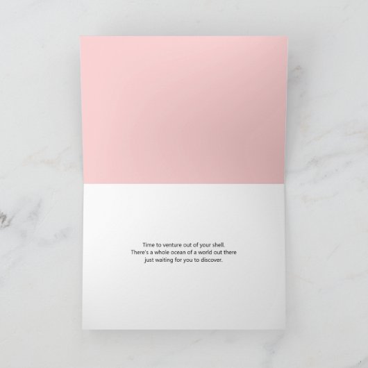 Carte de voeux de Shell Sea Creats (Intérieur)