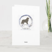 Carte de voeux de ShihTzu (Dos)