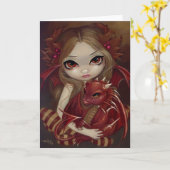 Carte de voeux de "Sienna Dragonling" (Fleur jaune)