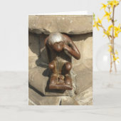 Carte de voeux de singe de Mons (Fleur jaune)