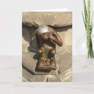 Carte de voeux de singe de Mons