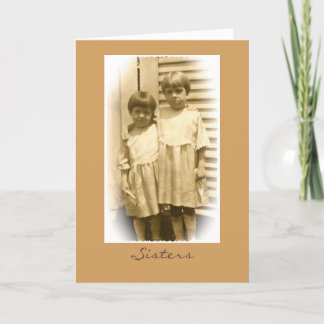 Carte de voeux de soeurs