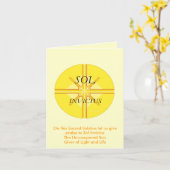 Carte de voeux de solénoïde Invictus (Fleur jaune)