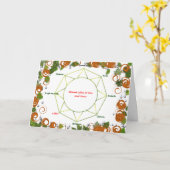 Carte de voeux de solstice d'été (Fleur jaune)