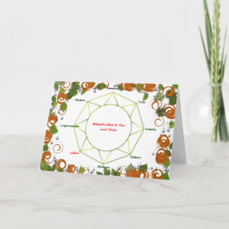 Carte de voeux de solstice d'été