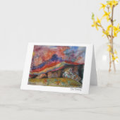 Carte de voeux de sommeiller de Fifi (Fleur jaune)