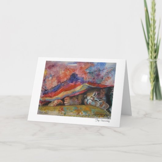 Carte de voeux de sommeiller de Fifi (Devant)