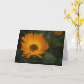 Carte de voeux de souci (Fleur jaune)