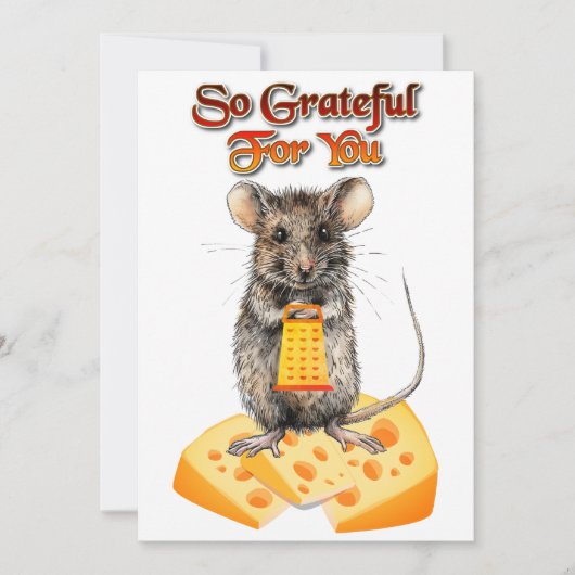 Carte de voeux de souris si gracieux pour vous (Devant)
