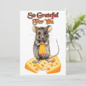 Carte de voeux de souris si gracieux pour vous (Debout devant)