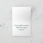 Carte de voeux de souvenirs de coucher du soleil (Intérieur)