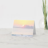 Carte de voeux de souvenirs de coucher du soleil (Dos)