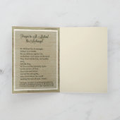 Carte de voeux de St Michael w/prayer (Intérieur)