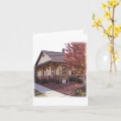 Carte de voeux de station de train de Toccoa (Fleur jaune)